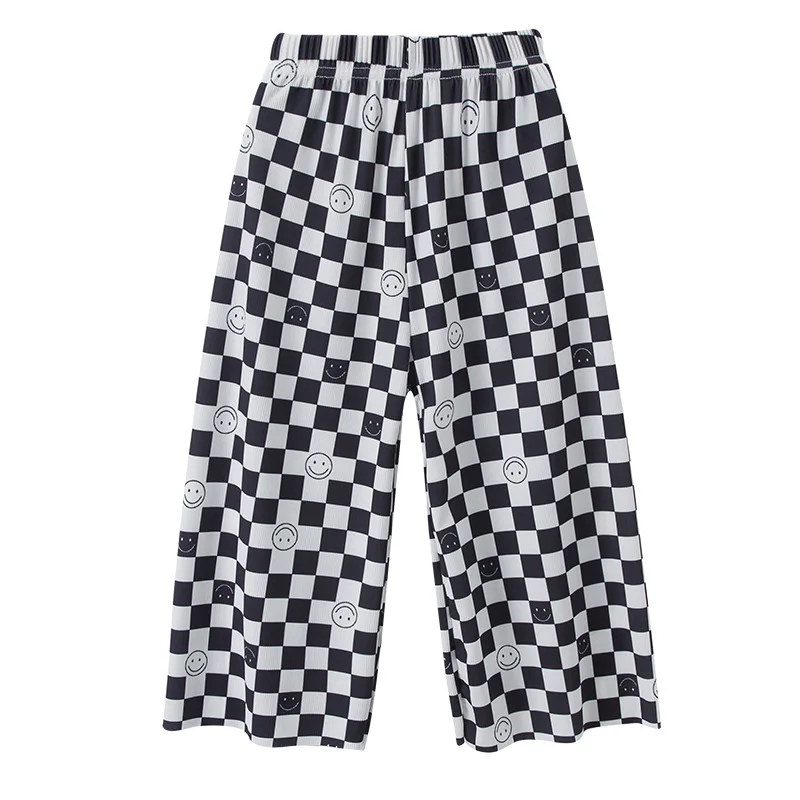 Girls Summer Thin Ice Silk Wide-legged Trousers Anti-mosquito Pants girls pants kids pants girls trousers