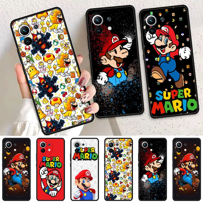 

Super Mario Game Case For Xiaomi Mi Poco X3 NFC 11T Pro 11 Lite 12 X5 13 X4 GT 10T 9T M5 M3 C40 F1 Silicone Funda Phone Cover