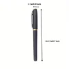 Large-Capacity Black Ink Gel Pen 1.0 Tip Bullet Calligraphy Practice Carbon Black for School Student Business Affairs 3