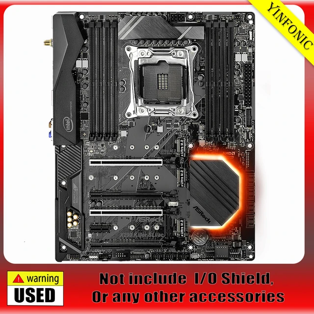 Refurbished X299 Killer SLI/ac ATX motherboard LGA 2066 DDR4 256GB