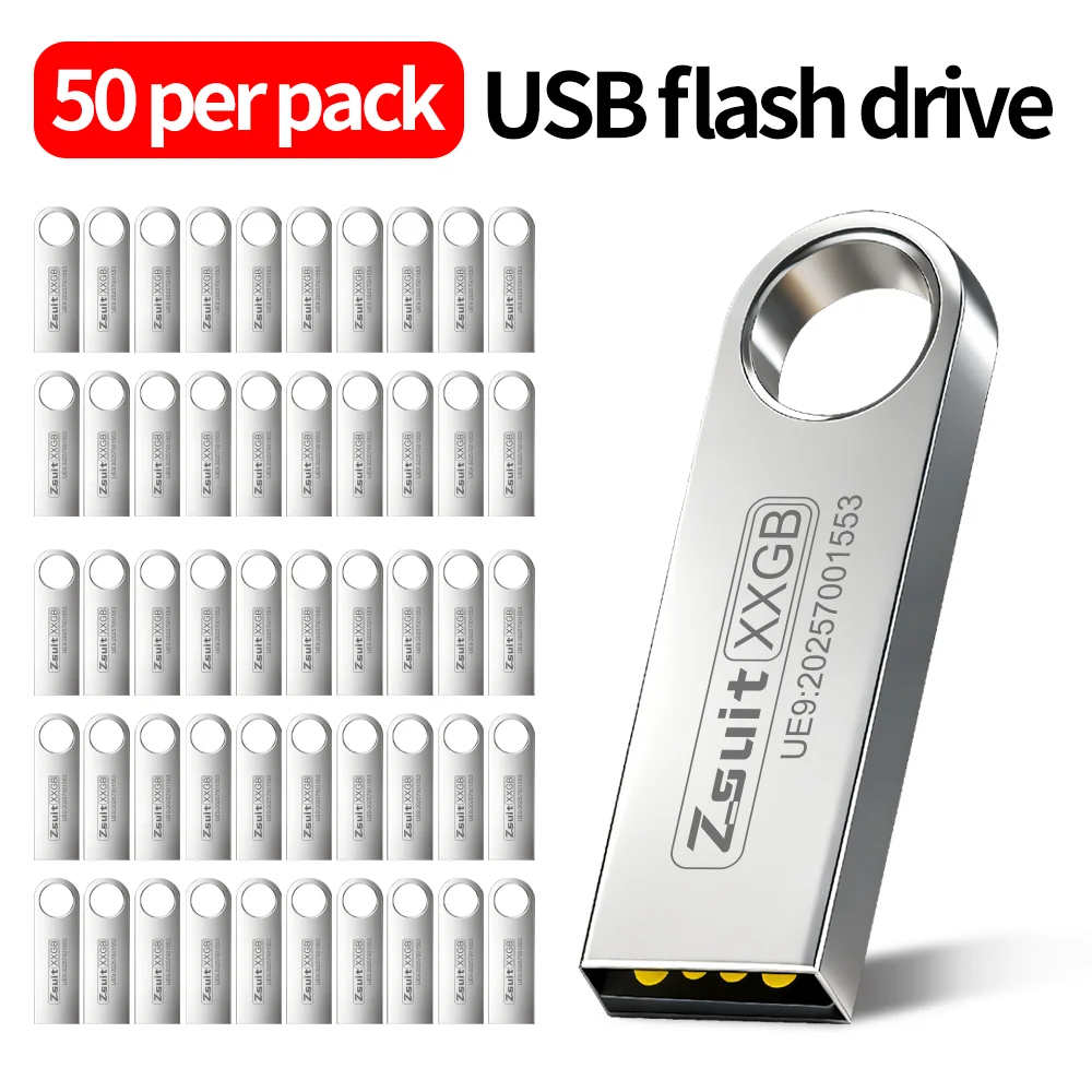 50개 맞춤형 로고 고속 USB 플래시 드라이브 무료 배송 USB 3.0/2.0 인..
