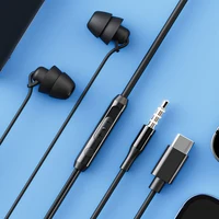 Silicone In-ear 3.5mm/Type-C Jack Wired Earphones Handsfree Sleep Headphones With Cable Earbuds In-line Control Headset With Mic 1