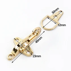 Metal Buckles and Decorative Clips - 10Pcs (LightGold - A - 40mm)