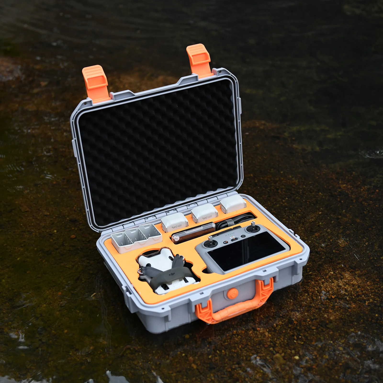 Explosion-Proof Hard Bag for DJI mini 4 Pro Case Water proof RC2 RC-N2 Daul Using Suitcase for DJI mini 4 pro Accessories drone accessories drone storage bag dji case drone case handbag case camera carrying case