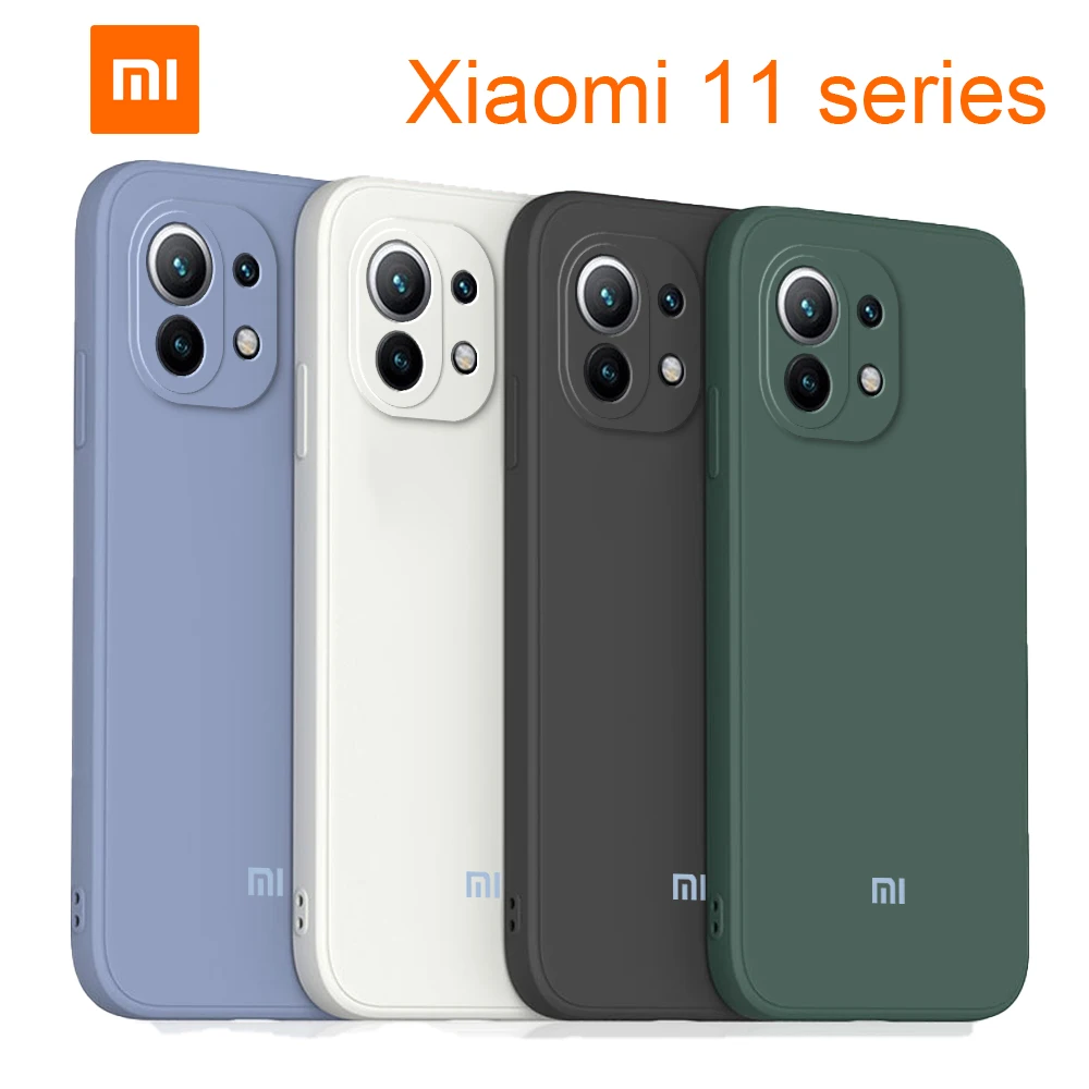 Xiaomi 11 Case Liquid Silicone Case With Logo- Smart cell direct 