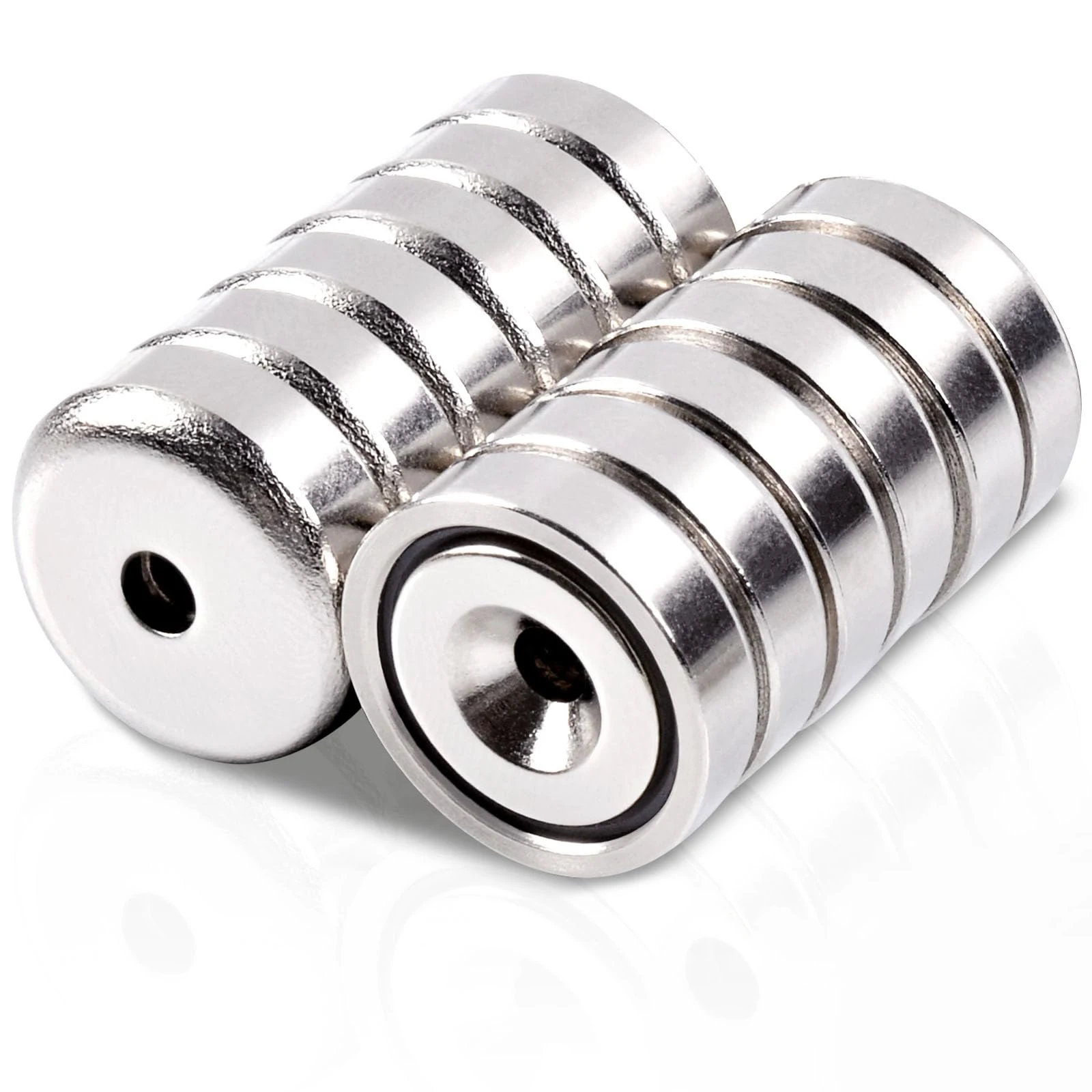 Super Strong Round Cup Neodymium Magnets Heavy Duty Ring Rare Earth Magnets with Holes Countersunk Hole Pot cup magnets