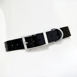 Premium Non - Toxic Waterproof Hunting Dog Collar - Adjustable, Durable, and Easy to Clean Pet Training Accessory - M (Black)