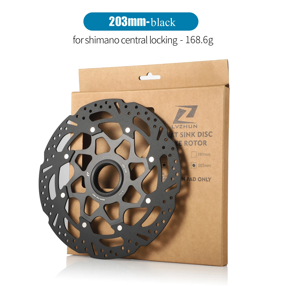 Lvzhun カーボンセラミック自転車ディスクブレーキローター 140/160