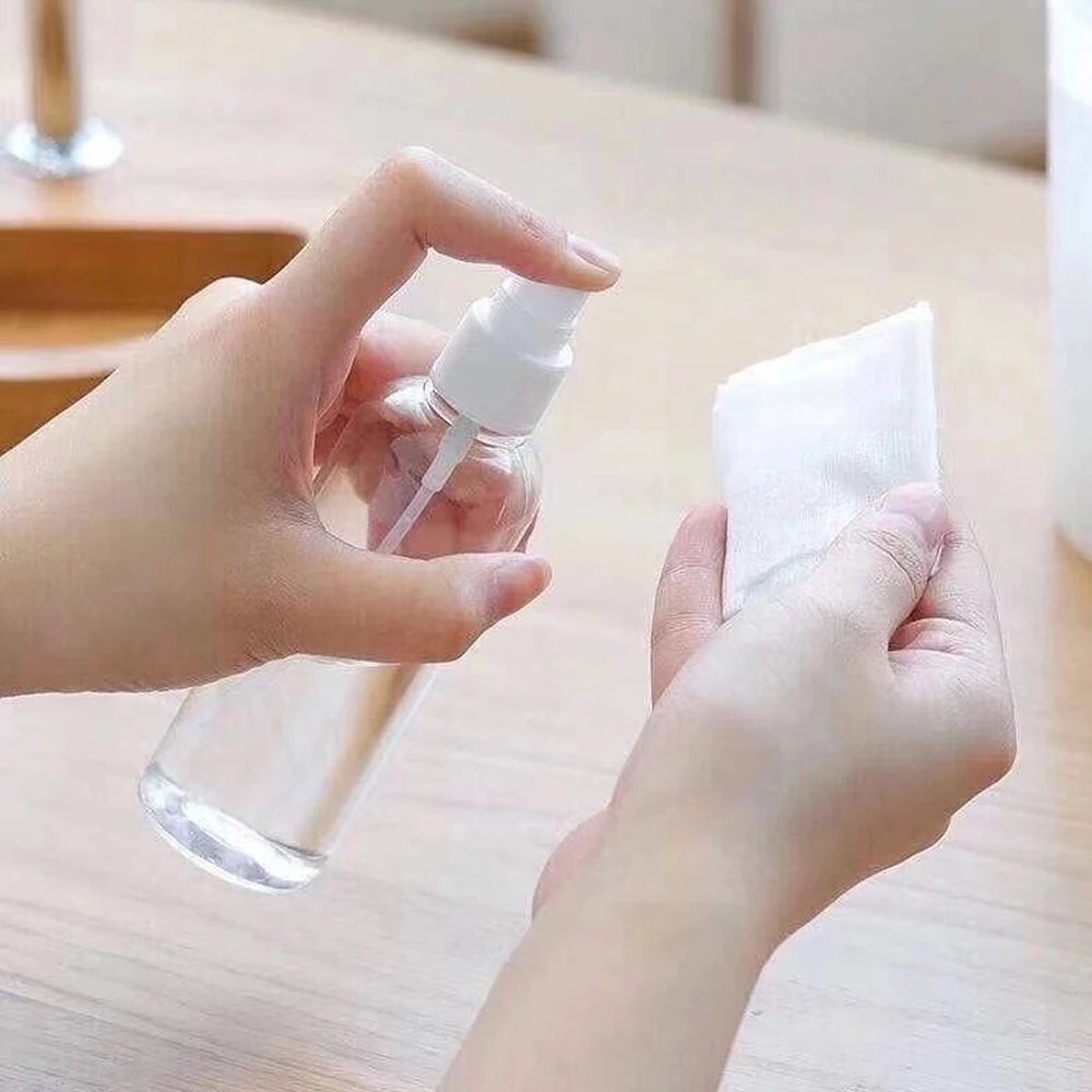 Spray Bottle 100/60/30/10ml Empty Refillable Bottles Mini Clear Spray Bottles Plastic Perfume Atomizer Portable Transparent Dispenser Travel