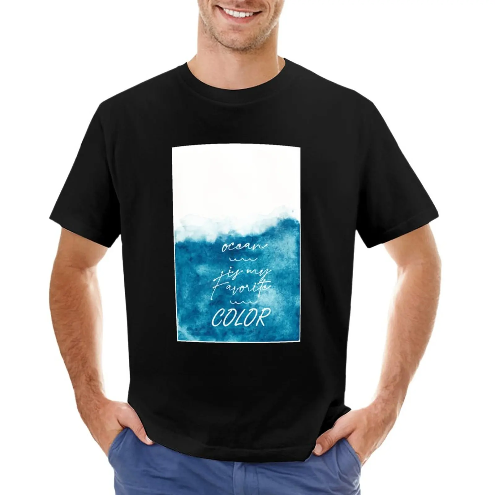 

Ocean Is My Favorite Color T-Shirt customizeds heavyweights oversized Men's t-shirt