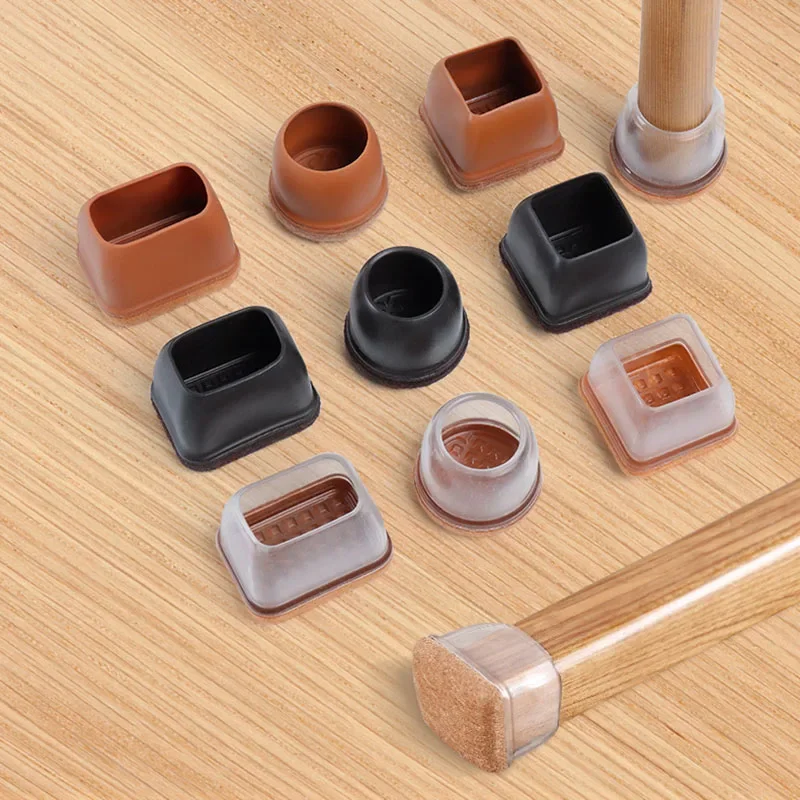 Table Chair Leg Protector Covers Thick Rubber Furniture Pads Floor