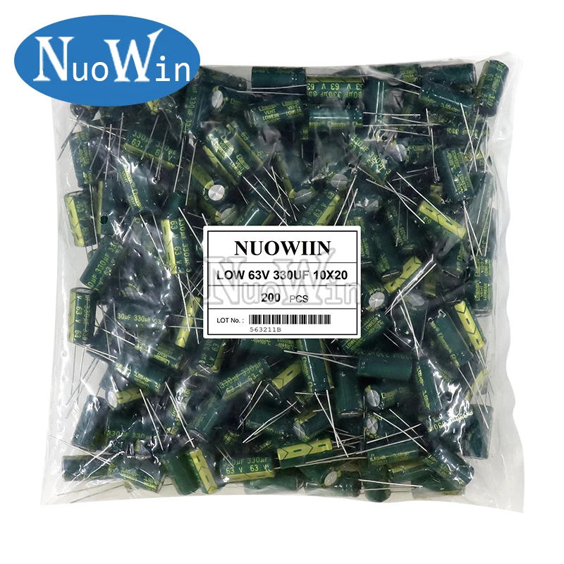50pcs-1000pcs 6.3V 10V 16V 25V 35V 50V 400V 450V High Frequency Electrolytic Capacitor 22UF 47UF 1000UF 4700UF 6800UF 10000UF