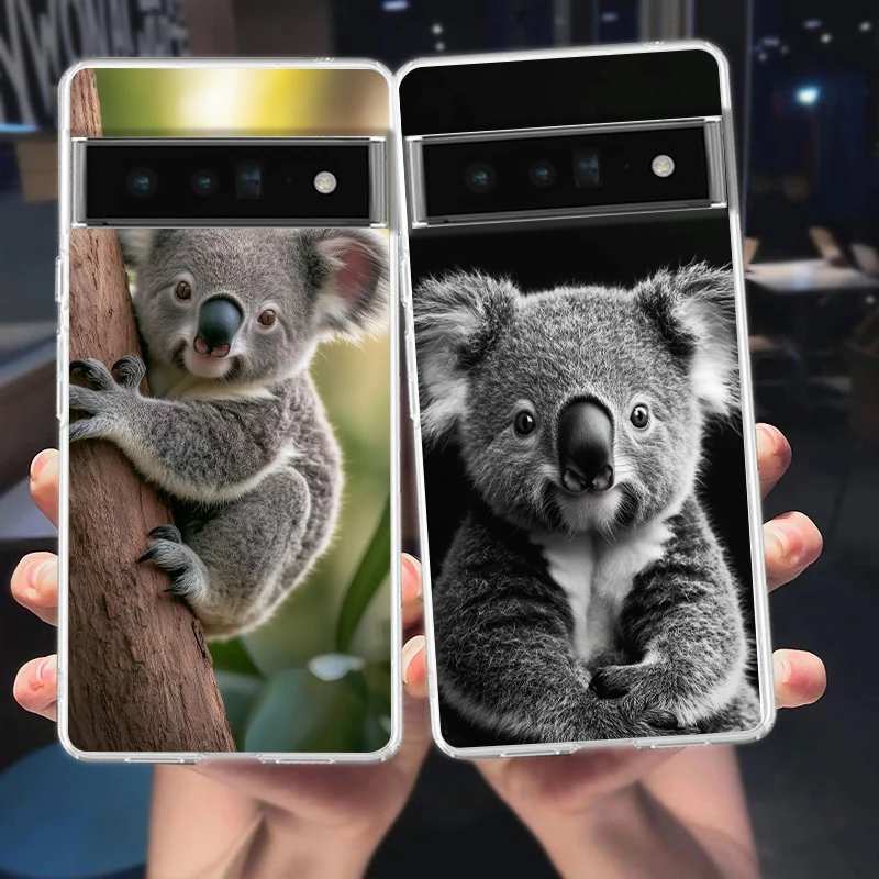 Soft Clear TPU Transparent Koala Design Phone Case