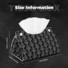 Custom Ace Of Spades Gothic Skull Poker Tissue Box Cover for Bathroom Car PU Leather Rectangular Facial Tissue Box Holder 5