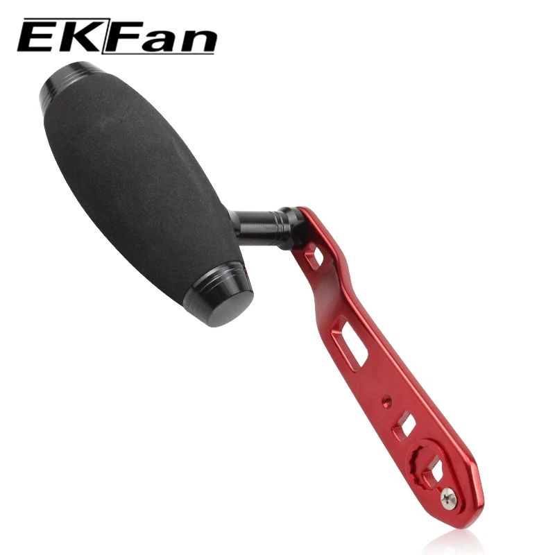 Фото Ручка EKFan из ЭВА + металлическая ручка 112 мм для заброса приманки, рыболовная катушка Т-образной формы 8*5 мм, рыболовная ручка с двумя отверстиями для Dai, детали катушки №2