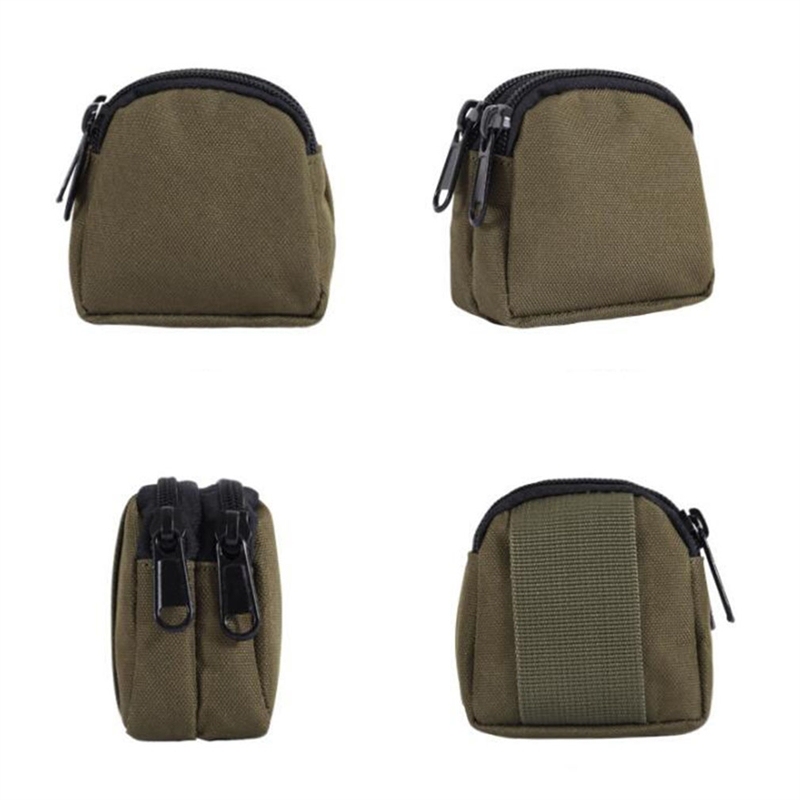 Outdoor Molle Pouch Wallet Camping Zipper Waist Bag Key Coin Small Purse Organizer Waterproof Portable Travel Hunting Bag