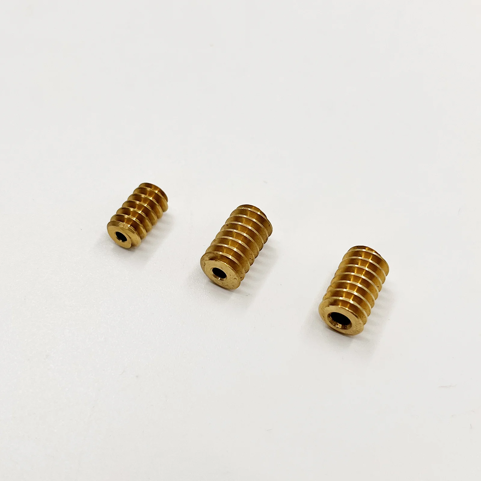 1PC 0.5M Modulus Aperture Hole Diameter 1.98mm 2.28mm 2.98mm Metal Copper worm Gear Transimission Gear 10mm length transmission gear