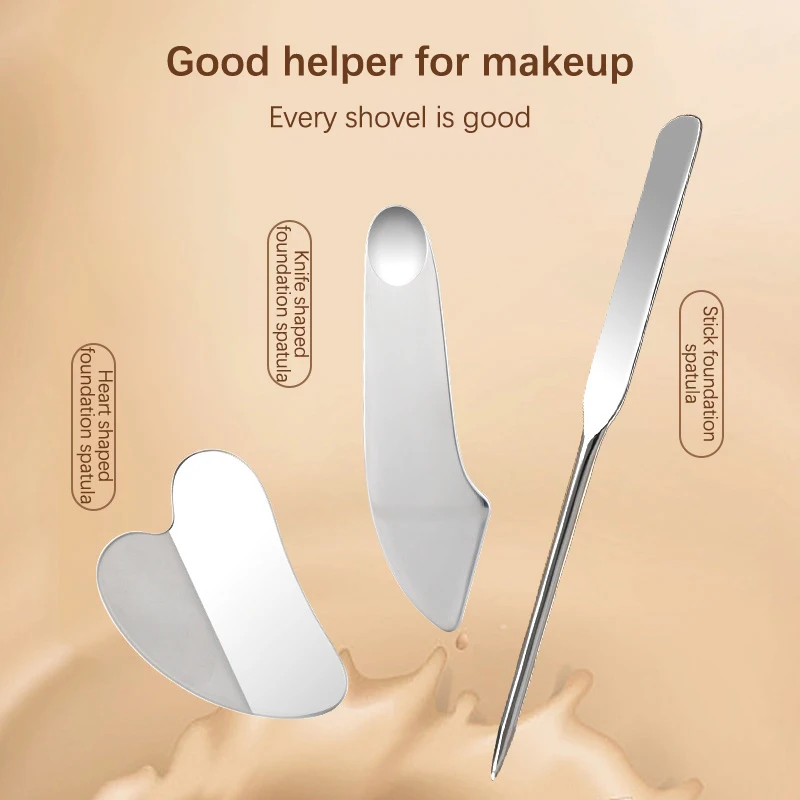 Deluxe Stainless Steel Beauty Tools Set - Multi-Functional Skincare & Makeup Essentials