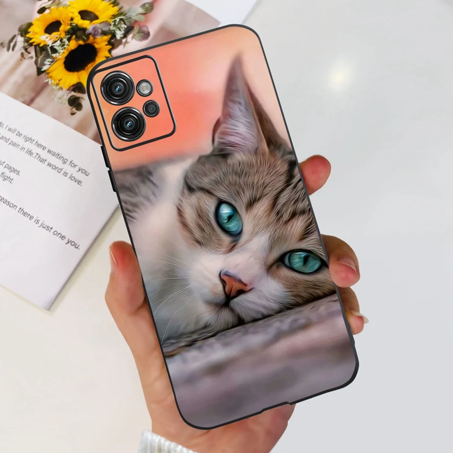 Cute Cat Butterfly Soft Silicone Phone Case, 6.5'' Coque