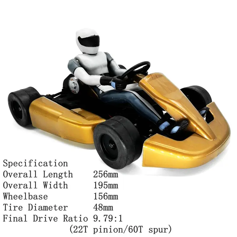 RT8(2 Racing Kart  1：8 Scale Electric-powered Racing Kart Thunder Tiger，Promotion 8 units, equipped with motor and steering gear rc race tracks near me