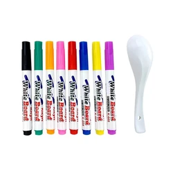 Multicolor Magical Floating Painting Brush Markers for Kids - Educational Art Pen Toys (8 Colors With Spoon)