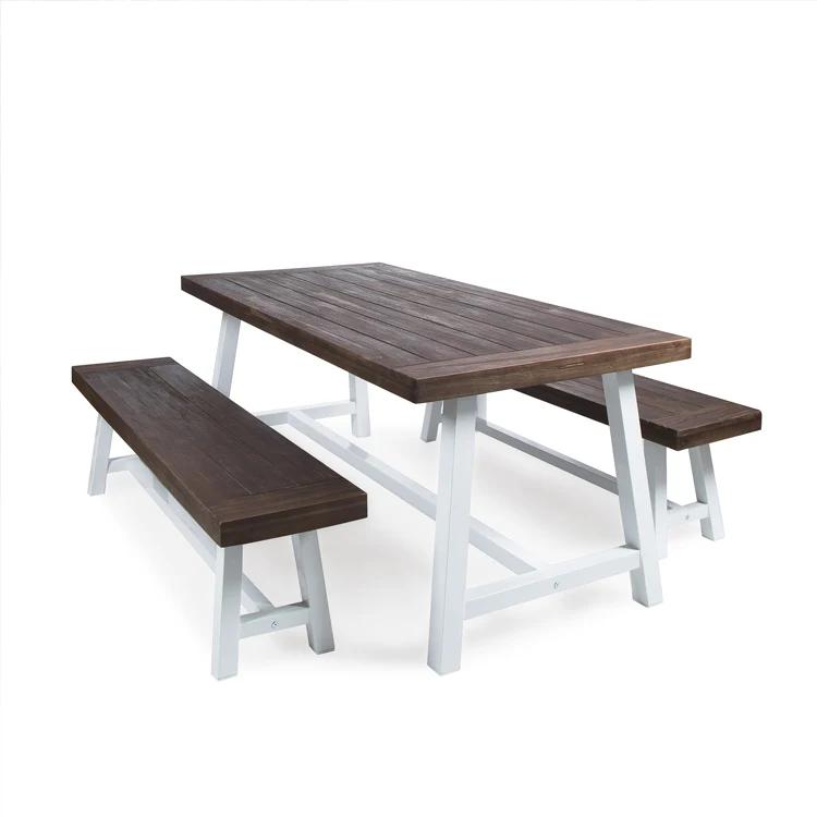 

Уличная мебель из 3 предметов, садовый деревянный обеденный набор