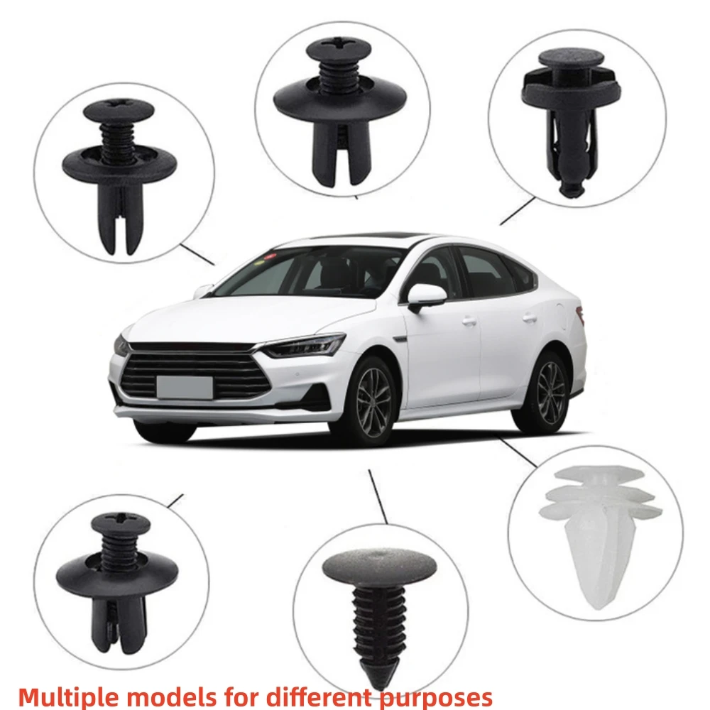 Auto Fastener Clip Kit Fender Rivet Clips Car Body Push Retainer Pin Rivet Bumper Door Trim Panel Retainer 100pcs car fastener clips car retainer clips auto fastener clips car fastener clip auto fastener clip kit