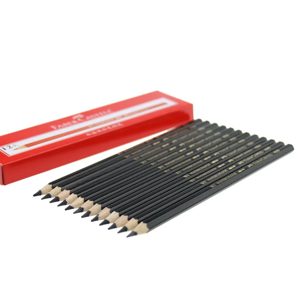 12Pcs/lot FABER-CASTELL High Quality Black 499 Colored Pencils B Hardness Oily Pencil for Student Special Painting Free Shipping 6