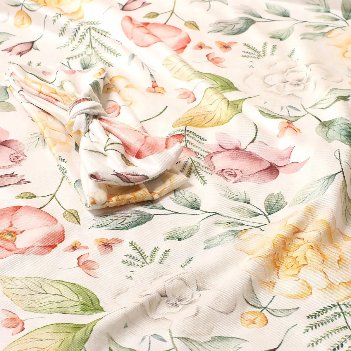 Ylsteed Newborn Photography Wrap with Matching Headband Floral Print Baby Swaddle for Photo Shooting Portrait Photography Props 6