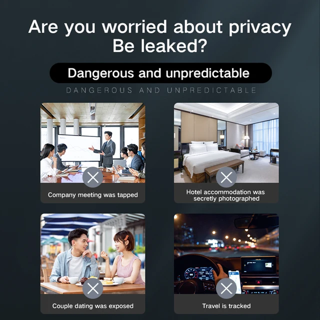 K18 Multi-function Anti-Candid Cam Wireless Lens Device Finder 1MHz-6.5GHz GSM Audio Bug Finder GPS Signal RF Tracker Detect 6