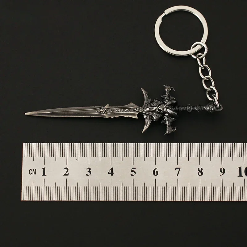 9cm World of Warcraft Frostmourne Weapon Keychains Alloy Swords Karambit  Model Peripheral Butterfly Knife Melee Gift Toys Game 5