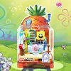 Spongebob Building Blocks Patrick Star Krusty Krab Squidward Tentacles Room Model Bricks Set Desktop Ornaments Kids Toys Gifts 2