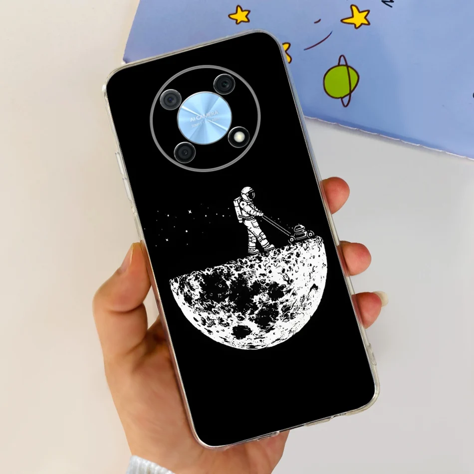 Elegant Printing Soft Silicone Clear TPU Slim Phone Case