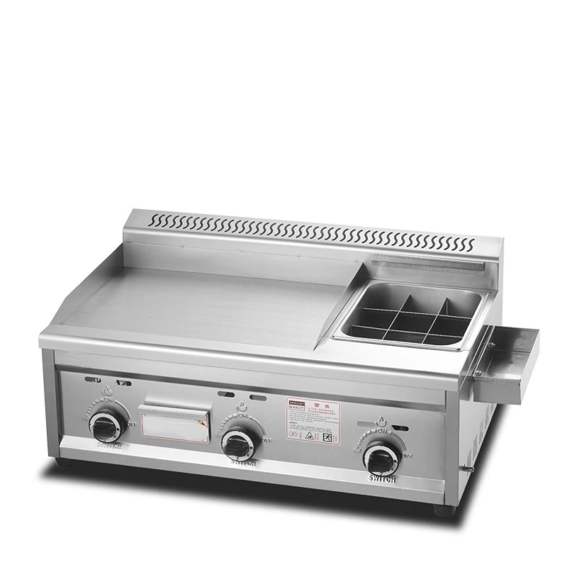 

Коммерческий газовый гриль, фритюрница, машина для жарки Griddles, оборудование Teppanyaki, плоский гриль, гриль, кальмар