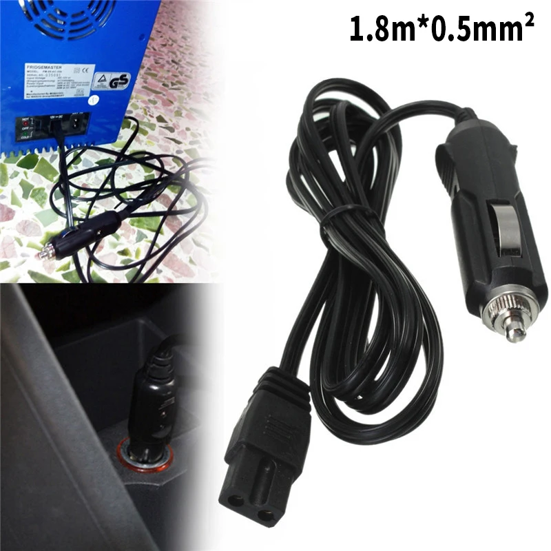 

2m 12V DC Replacement Car Cooler Cool Box Mini Fridge 2 Pin Lead Cable Plug Wire Car Refrigerator Cigarette Lighter Power Cord