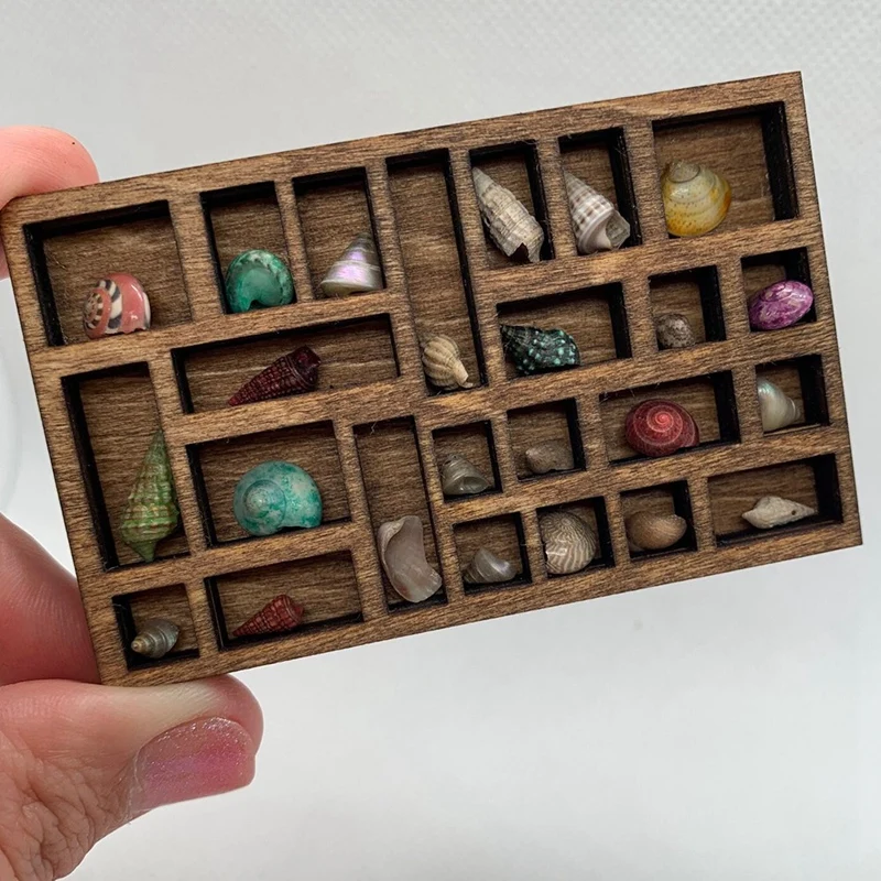 1:12 Miniature Trinket Shelf Miniature Crystal Shelf Dollhouse Miniature Decor Printers Tray Miniature Durable Easy Install 6