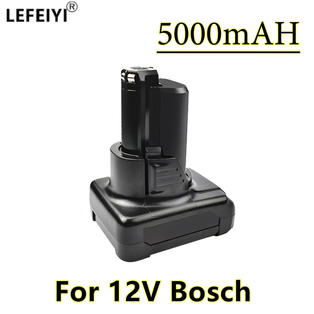 Batteria Di Ricambio Per Batteria Agli Ioni Di Litio Bosch 12V 5Ah Bat411 Bat412 Bat413 Bat414 Batteria Max Da 10.8 Volt Utensile Elettrico Senza Fili