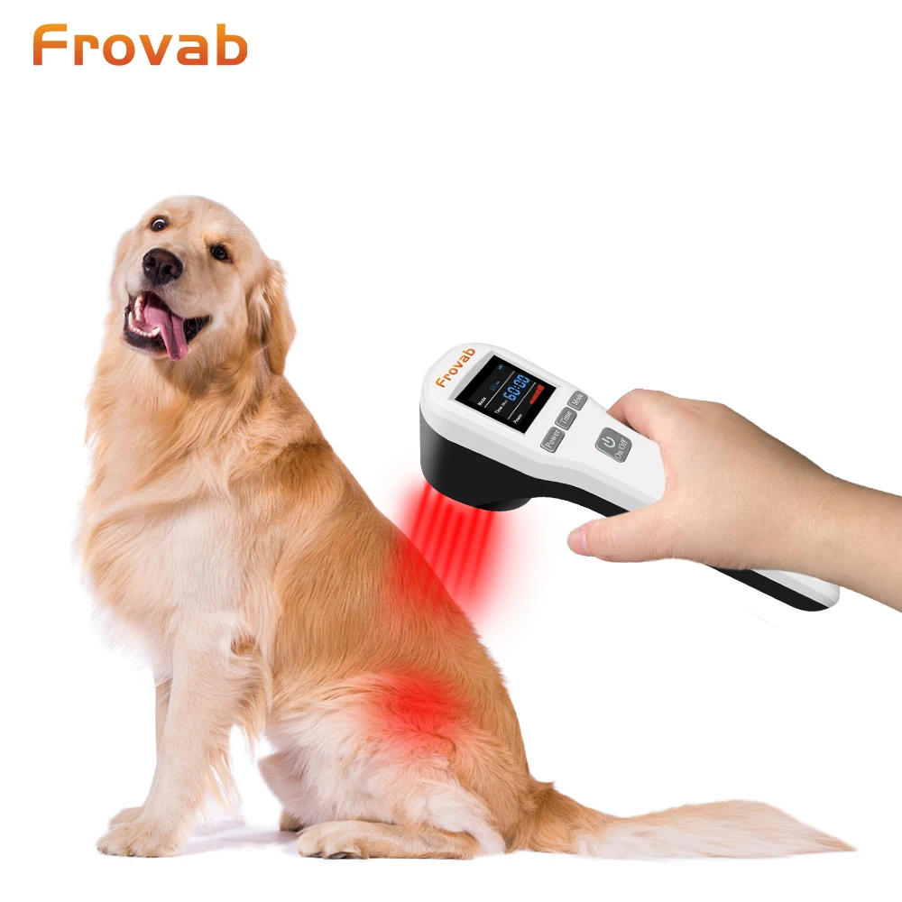 

Frovab 650nm*16+808nm*4 Pet Cold Laser Therapy Equipment Physical Therapy for Otitis Joint Pain Hip Dysplasia Arthritis Wounds