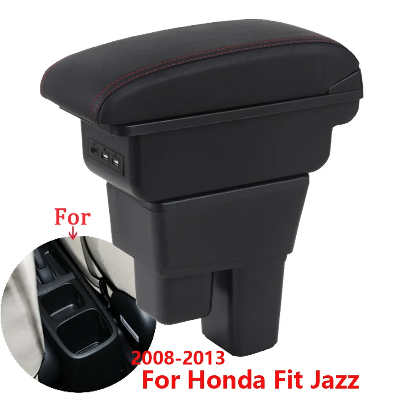 ForHondaJazzArmrestForHondaFitJazz2CarArmrestBox20082009