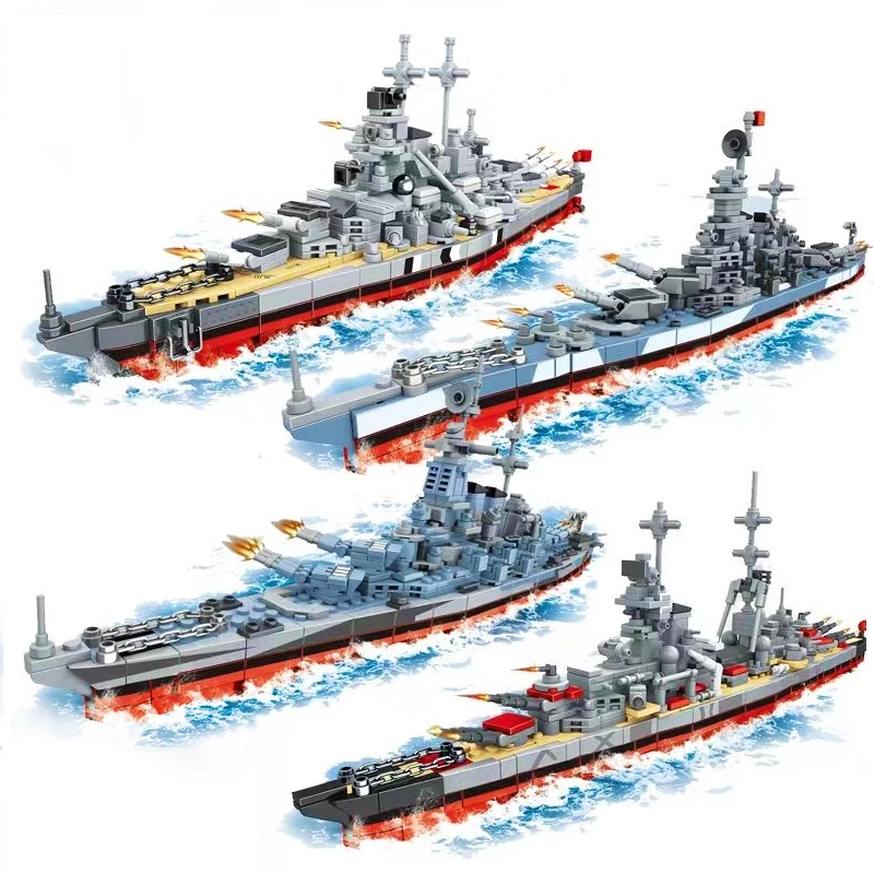

Военный корабль, модель Prinz Eugen Schwerer Kreuzer WW2 км, креативный военный конструктор «сделай сам», кирпичи, детские игрушки