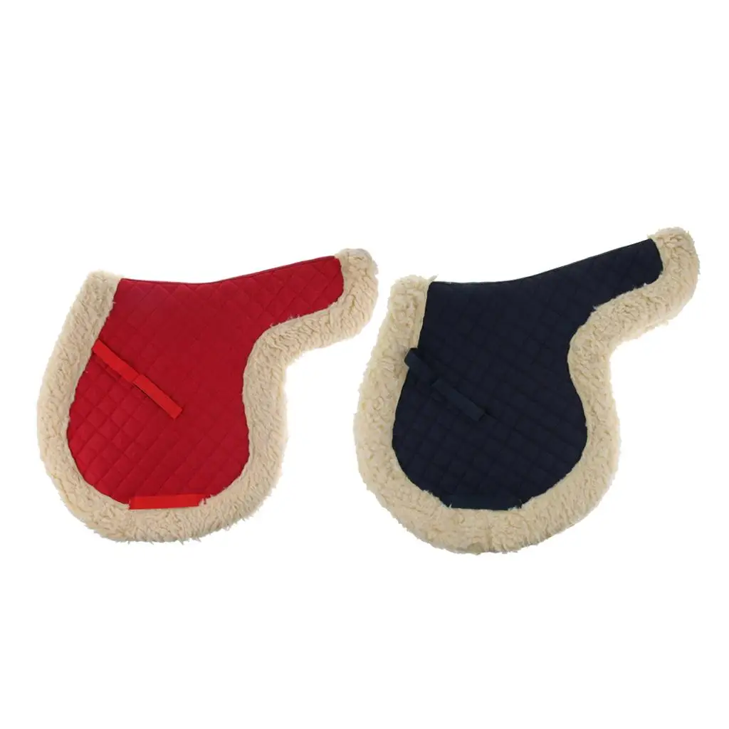 1 Piece All Purpose Fleece- English Saddle Pad, for Horse Riding Jumping, Days, Comfortable