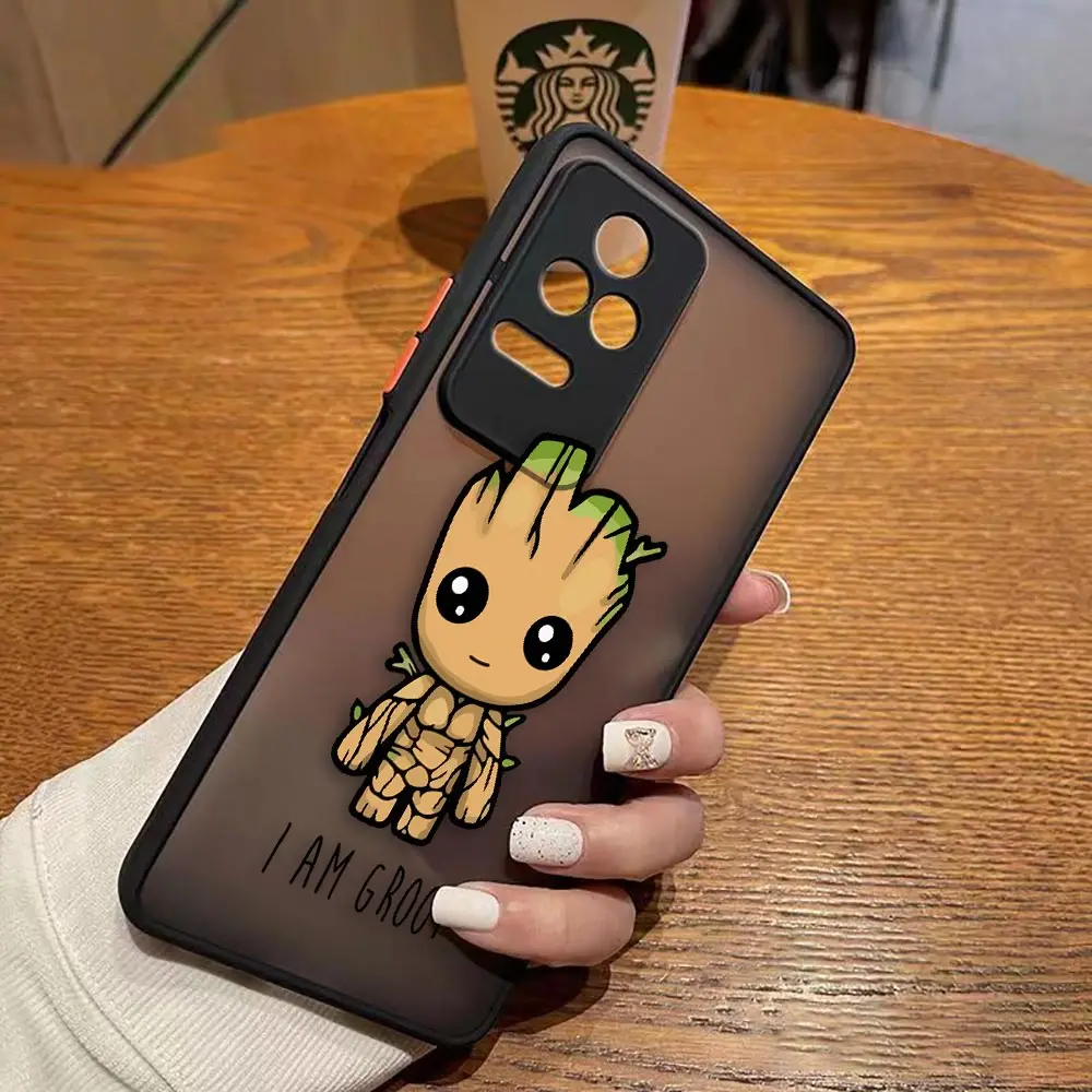 thumbnail image 1 of Funda mate para Redmi A1 K50 K40 GAMING K30 K20 10X 10C 10 9C 9T 9A 9 8 PRO 4G 5G Funda Coque Capa Shell Marvel Comics Groot, 1 of 5