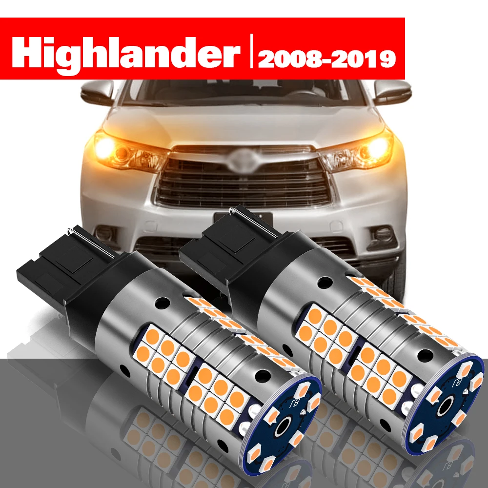 

For Toyota Highlander 2008-2019 Accessories 2pcs LED Turn Signal Light 2009 2010 2011 2012 2013 2014 2015 2016 2017