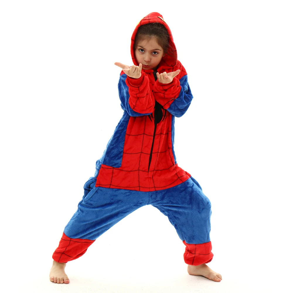 Cartoon Leopard Kigurumi Costumes Baby Boys Animal Pijamas Kids One Piece Hooded Nightwears Home Clothes Toddlers Jumpsuits kids pajamas