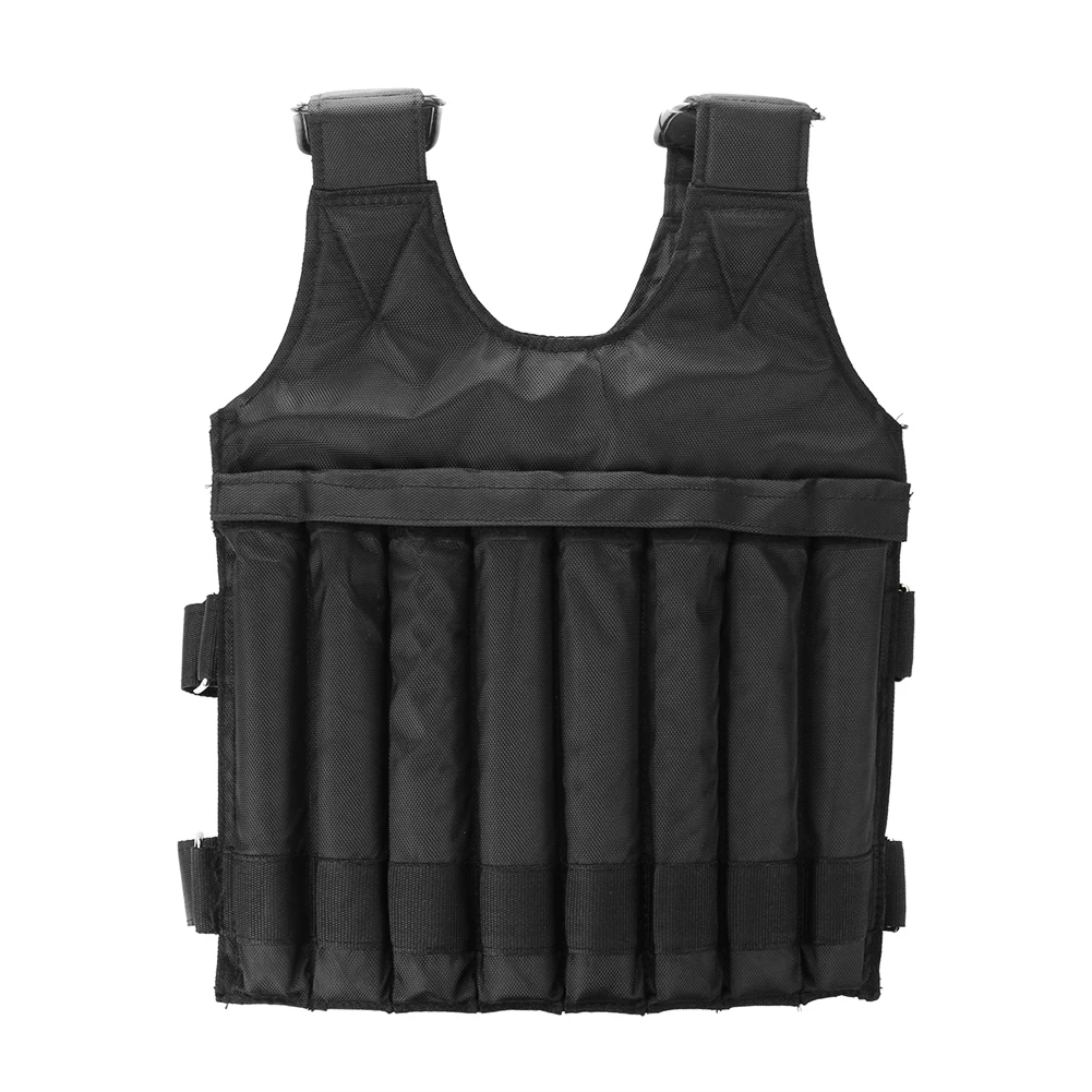Weighted Vest 20kg/50kg Sports Loading Weighted Vest For Boxing Training Workout Fitness Equipment Adjustable Waistcoat Jackets Sand Clothing