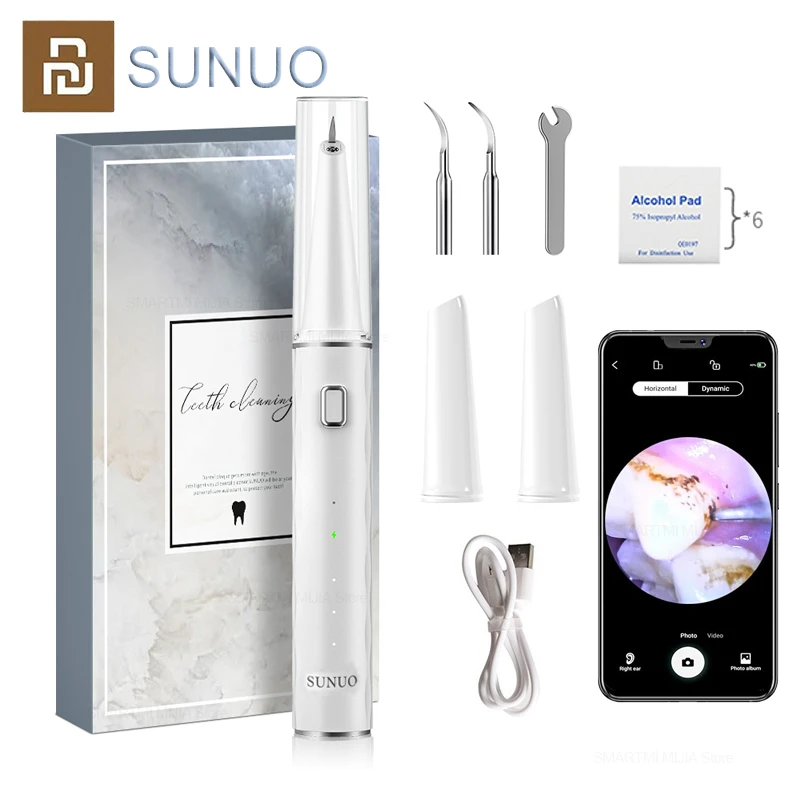 Youpin SUNUO T12 Pro Visual Ultrasonic Irrigator Dental Calculus Oral
