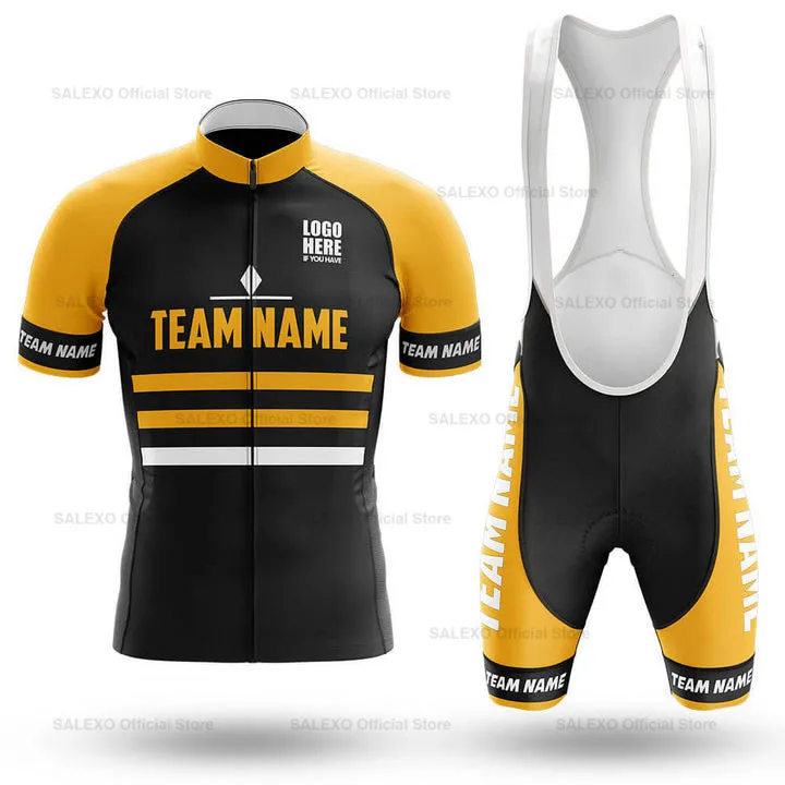 Customization Logo Team Cycling Jersey Set Short Sleeve Ropa Ciclismo Men Race Clothing MTB Outdoor Riding Bike Uniform |