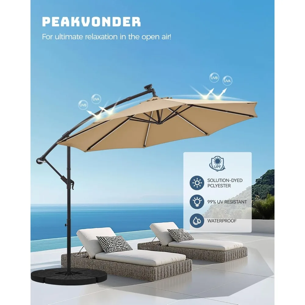 Solar Cantilever Patio Umbrella 2