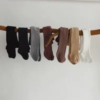 Enfants collants bébé fille collants coton tricoté infantile fille nouveau-né enfants bas enfant en bas âge collants pantalons décontractés 2