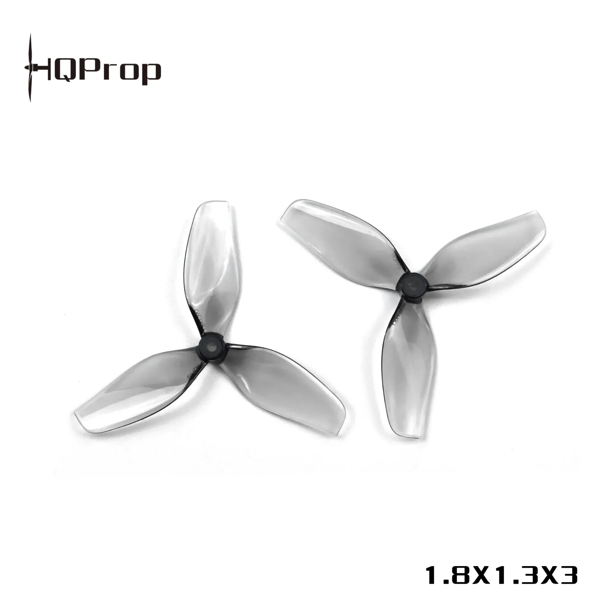 Détail des pales d'hélice HQProp Whoop 45mm 1.8x1.3x3 PC 1.5mm pour micro FPV